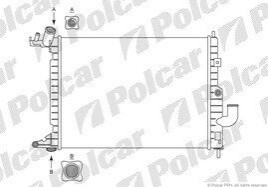 Радиатор охлаждения Polcar 551608A8