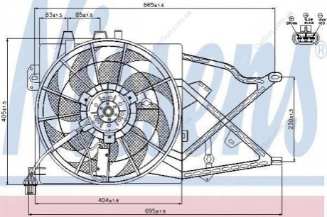 Вентилятор с корпусом/кронштейном Polcar 551623W4 (фото 1)