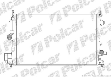 Радиатор охлаждения Polcar 551808-5