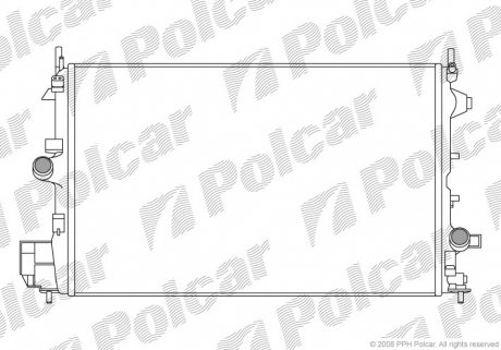 Радиатор охлаждения Polcar 551808-5
