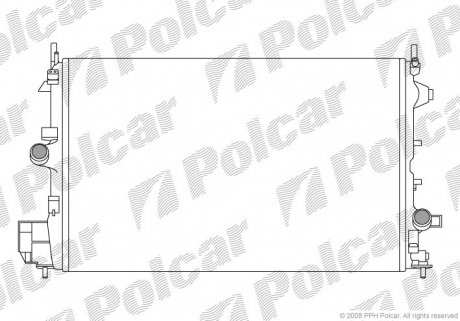 Радиатор охлаждения Polcar 5518085X (фото 1)