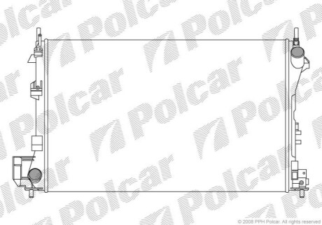 Радиатор охлаждения Polcar 551808A2