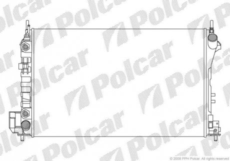 Радиатор охлаждения Polcar 551808A3