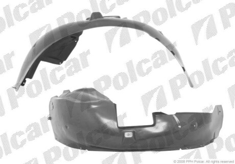 Подкрылок (R) Opel SIGNUM, 06.03-09.05 Polcar 5518FP-1