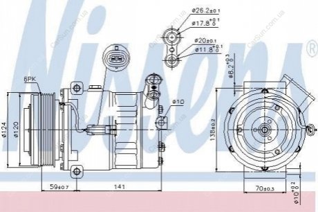 Компресор кондиціонера (новий) Polcar 5518KS-3