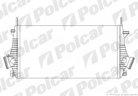 Радиатор воздуха (Интеркулер) Polcar 5520J8-1
