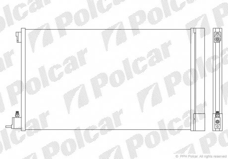 Радиатор кондиционера Polcar 5520K8C1