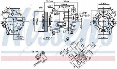 Компресор кондиціонера (новий) Polcar 5520KS-2S