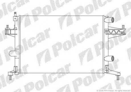 Радіатор охолодження Polcar 555608A1