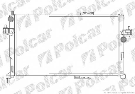 Радиатор охлаждения Polcar 555608A4 (фото 1)