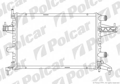 Радиатор охлаждения Polcar 555608B1