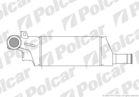 Радіатор повітря (Інтеркулер) Polcar 5557J8-1