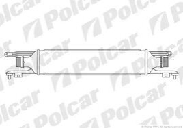 Радіатор повітря (Інтеркулер) Polcar 5558J8-1