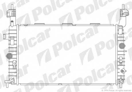 Радиатор охлаждения Polcar 555908-4 (фото 1)