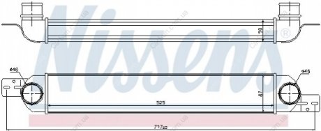 Радиатор воздуха (Интеркулер) Polcar 5559J8-2