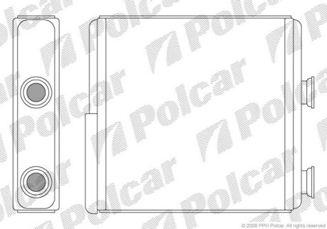 Радіатор обігріву Polcar 5559N8-1