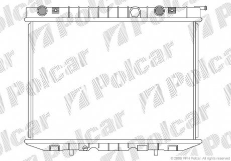 Радіатор охолодження Polcar 558008-5 (фото 1)