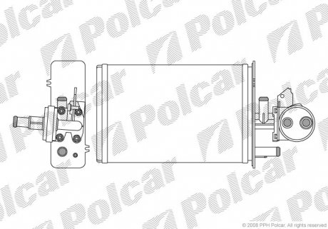 Радіатор обігріву Polcar 5701N8-1 (фото 1)