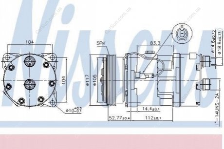 Компрессор кондиционера (новый) Polcar 5702KS2 (фото 1)
