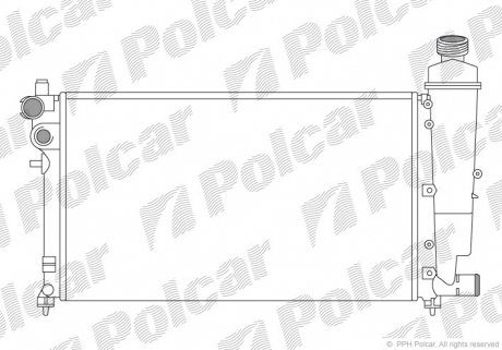 Радіатор охолодження Polcar 570608-7