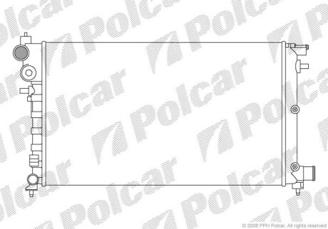 Радіатор охолодження Polcar 570608A2