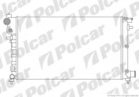 Радиатор охлаждения Polcar 570608A2