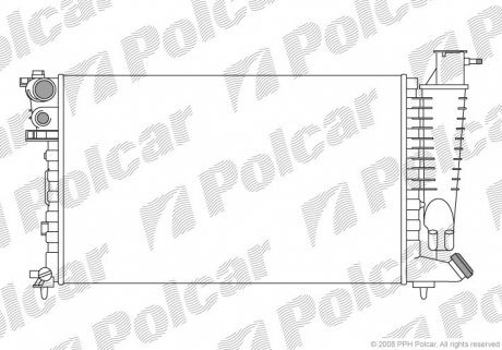 Радіатор охолодження Polcar 570708-2