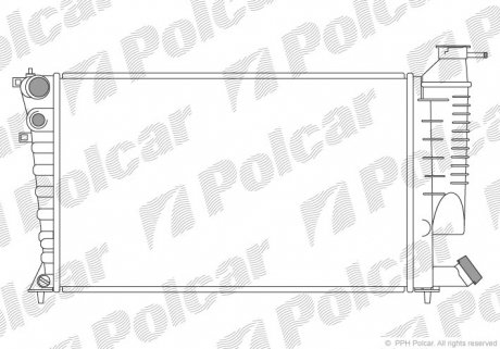 Радіатор охолодження Polcar 570708A6 (фото 1)