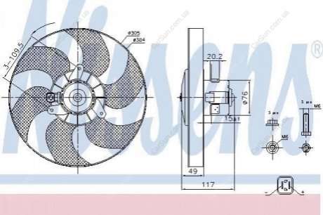 Вентилятор з корпусом / кронштейном Polcar 570723W5 (фото 1)
