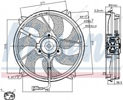 Крильчатка вентилятора Polcar 571023F1