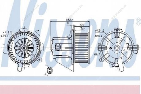 Вентилятор кабины Polcar 5710NU-3