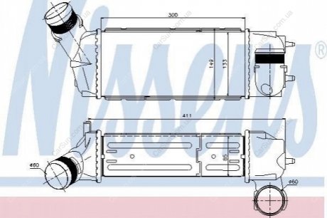 Радіатор повітря (Інтеркулер) Polcar 5711J8-1 (фото 1)
