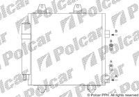 Радиатор кондиционера Citroen C1 Peugeot 107 Toyota Aygo 1.0/1.4D 06.05- Polcar 5716K8C1S