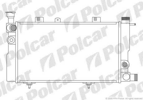 Радіатор охолодження Polcar 572208A1