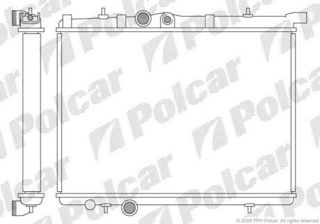 Радіатор охолодження Polcar 572308A2