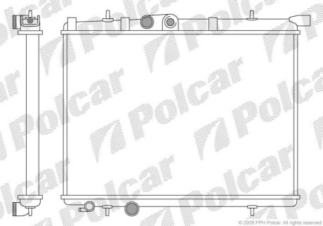 Радіатор охолодження Polcar 572308A3