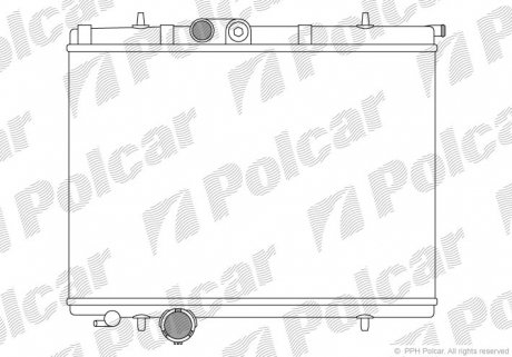 Радиатор охлаждения Polcar 572308A6