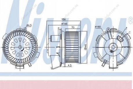 Вентилятор кабіни Polcar 5723NU-4