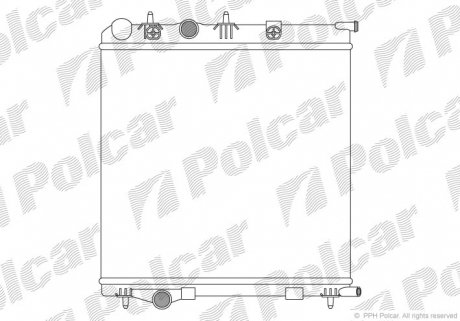 Радиатор охлаждения Polcar 5724081X (фото 1)