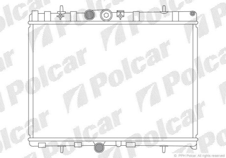 Радиатор охлаждения Polcar 572408-2