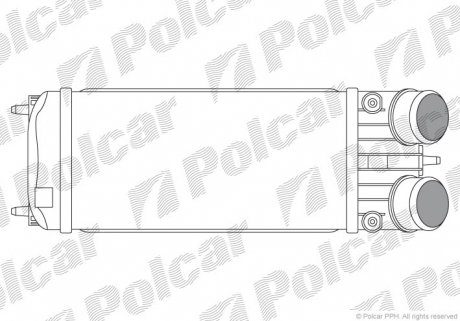 Радіатор повітря (Інтеркулер) Polcar 5724J8-2