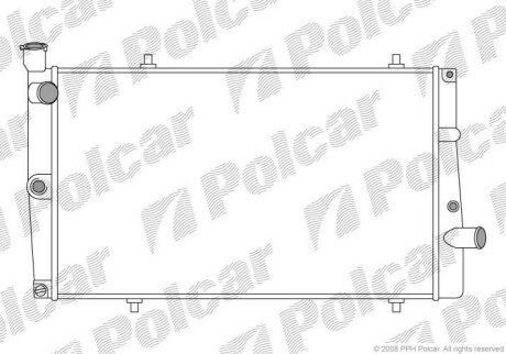 Радіатор охолодження Polcar 573708A4