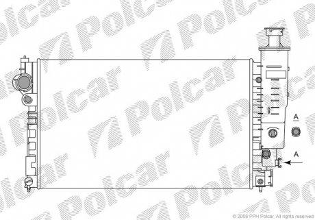 Радіатор охолодження Polcar 57450801 (фото 1)