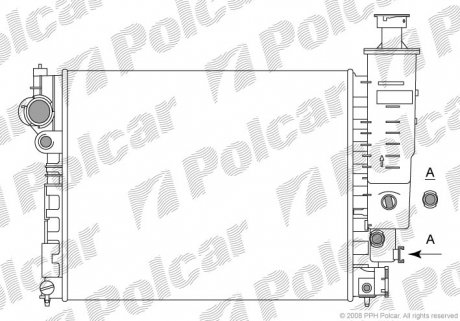 Радіатор охолодження Polcar 574508-3 (фото 1)