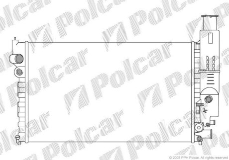 Радіатор охолодження Polcar 574508A2