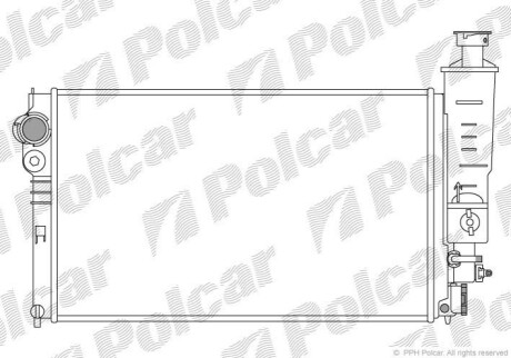 Радіатор охолодження Polcar 574508A4