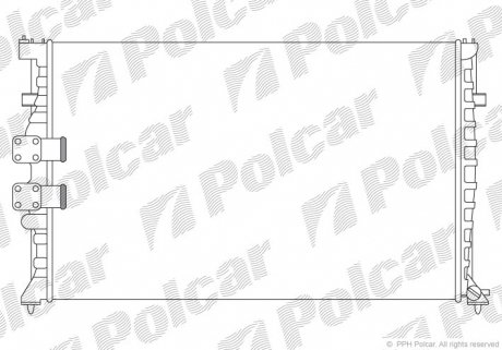 Радіатор охолодження Polcar 574608A7