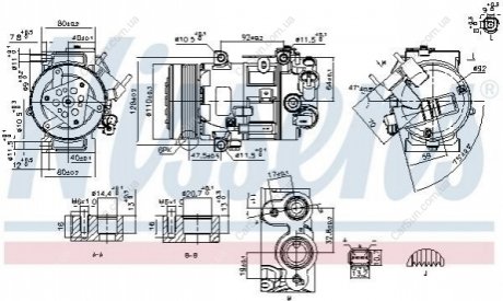 Компрессор кондиционера (новый) Polcar 5756KS-1