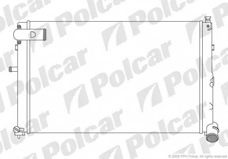 Радиатор охлаждения Polcar 576508A7 (фото 1)