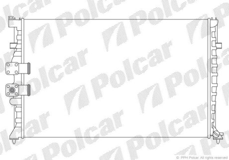 Радиатор охлаждения Polcar 576508A8